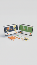 Bold startup landing page design